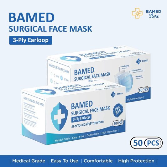 Bamed Surgical Mask 3-PLY 50'S